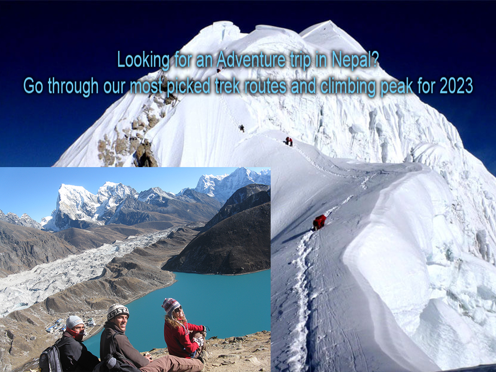 Trekking or Clombing in Nepal 